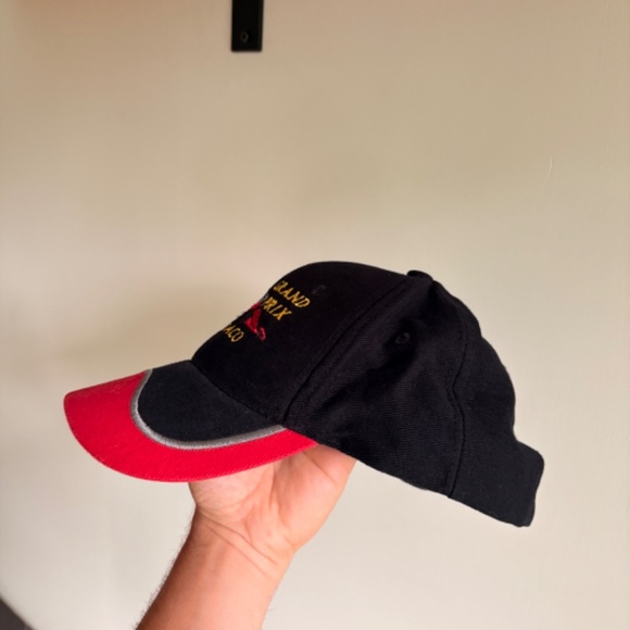 Grand Prix Moncaco Baseball hat cap formula 1 racing embroided racecar black red - Picture 3 of 6